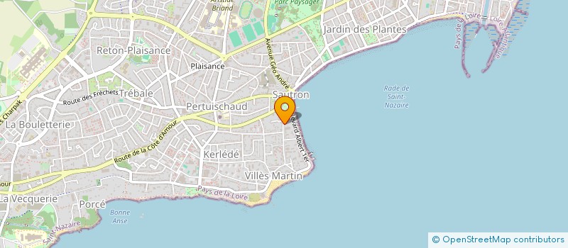 localisation de l'entreprise MADAME AGATHE PRIOU  SAINT-NAZAIRE