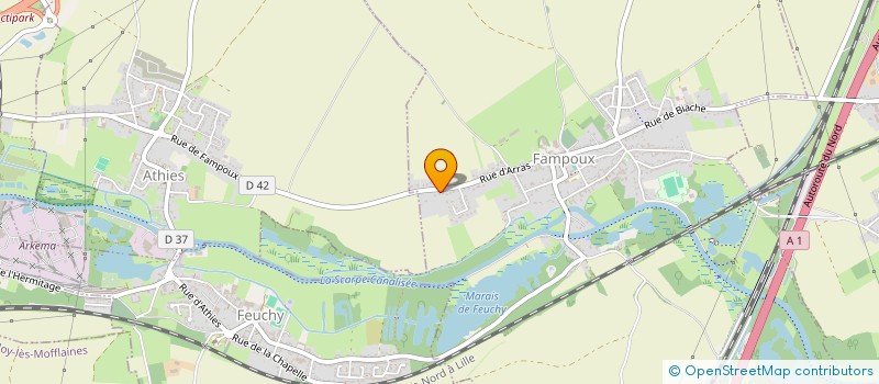 localisation de l'entreprise MADAME AGATHE RAMPTEAU  FAMPOUX