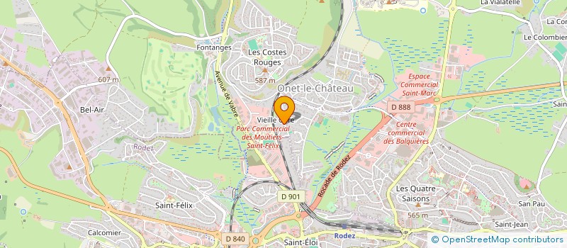 localisation de l'entreprise MADAME AGATHE ROUALDES  ONET-LE-CHATEAU