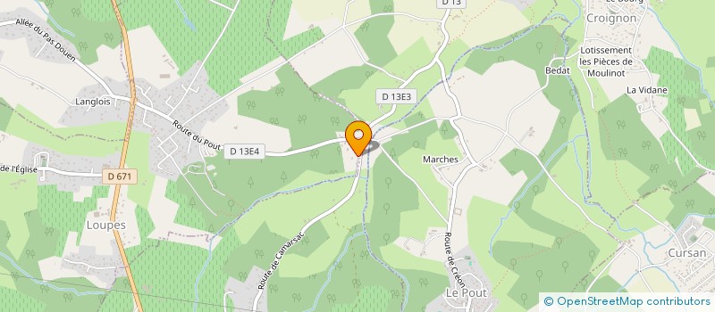 localisation de l'entreprise MADAME AGATHE SAUTEREAU  LOUPES