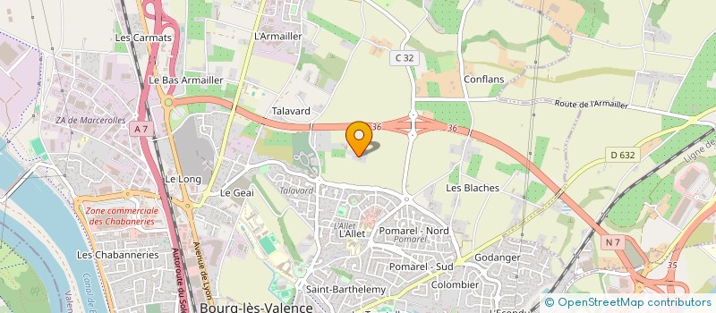 localisation de l'entreprise MADAME AGATHE SAUZON  BOURG-LES-VALENCE