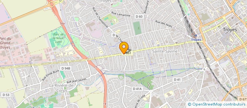 localisation de l'entreprise MADAME AGATHE SIMON  SAINTE SAVINE