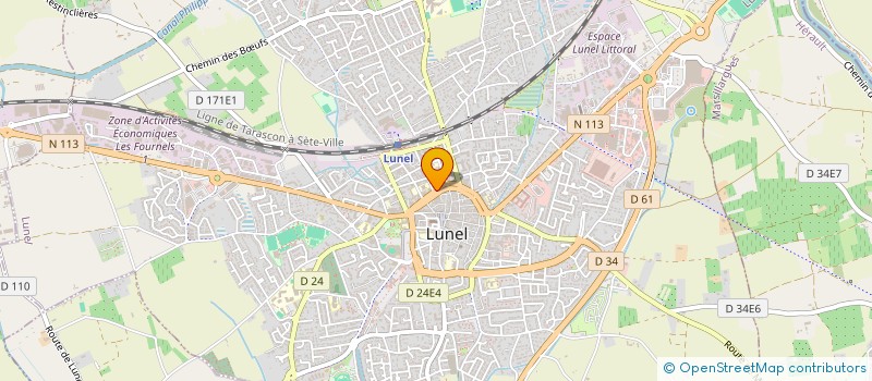 localisation de l'entreprise MADAME AGATHE SINTES  LUNEL