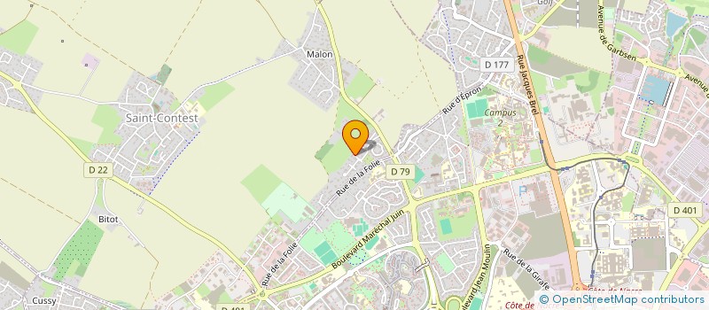 localisation de l'entreprise MADAME AGATHE TELLIER  SAINT-CONTEST