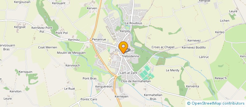 localisation de l'entreprise MADAME AGATHE THOMAS  TREGARANTEC