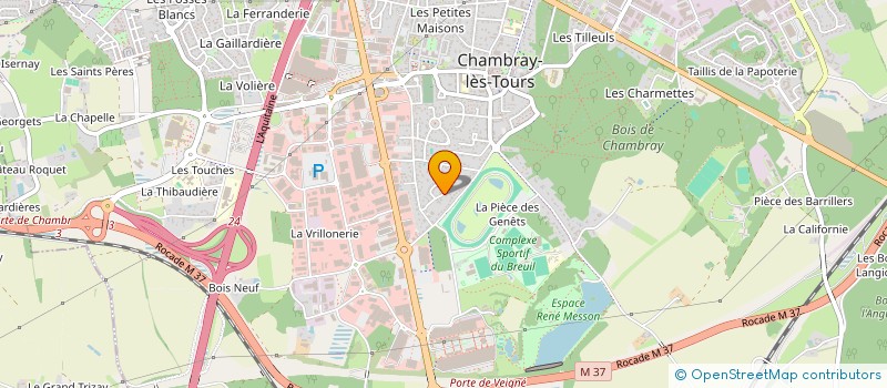 localisation de l'entreprise MADAME AGATHE TOULEMONDE  CHAMBRAY-LES-TOURS