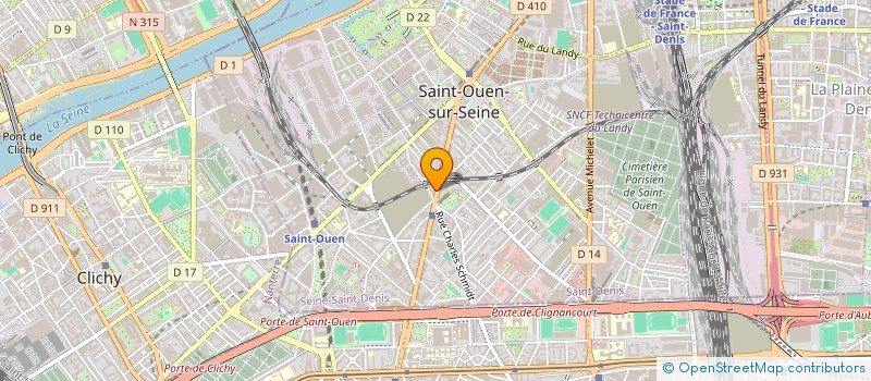 localisation de l'entreprise MADAME AGATHE VADON à SAINT-OUEN-SUR-SEINE