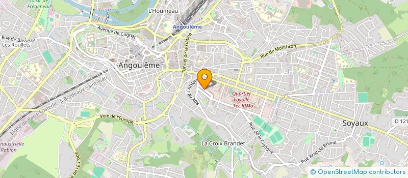 localisation de l'entreprise MADAME AGATHE VANDESTICK à ANGOULEME