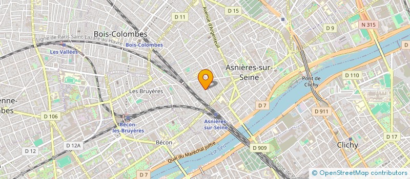 localisation de l'entreprise MADAME AGATHE VERLEY  ASNIERES-SUR-SEINE