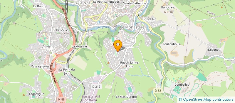 localisation de l'entreprise MADAME AGATHE VERNHES  LE MONASTERE