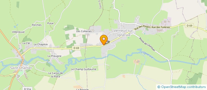 localisation de l'entreprise MADAME AGATHE VERRON à VERNEUIL-SUR-IGNERAIE