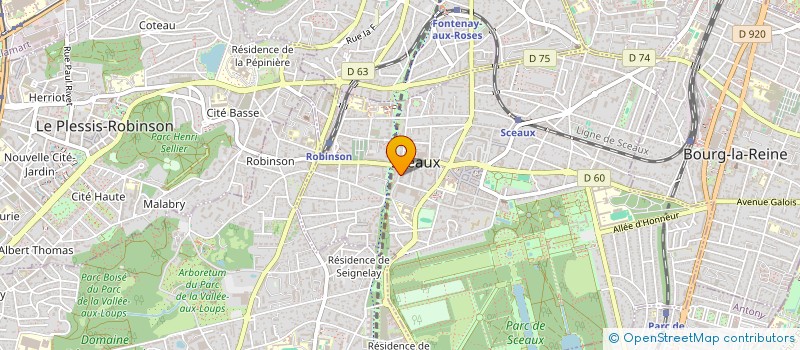 localisation de l'entreprise MADAME AGATHE VOLBERG à SCEAUX