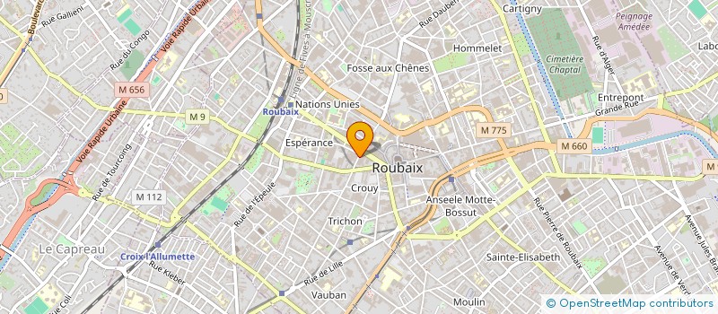localisation de l'entreprise MADAME AGATHE WICQUART à ROUBAIX