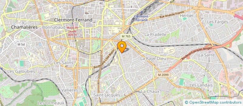 localisation de l'entreprise MADAME AGELINE AUNOS  CLERMONT-FERRAND