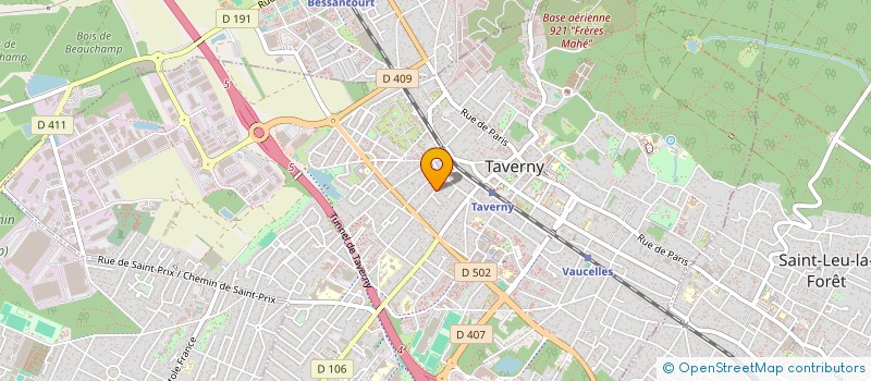 localisation de l'entreprise MADAME AGIRA CHETOUANE  TAVERNY