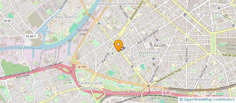localisation de l'entreprise MADAME AGLAE HEBERT à LILLE