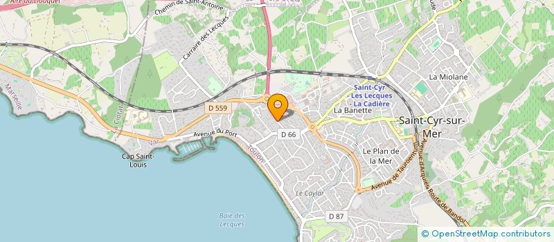 localisation de l'entreprise MADAME AGLAE LABAT à SAINT-CYR-SUR-MER
