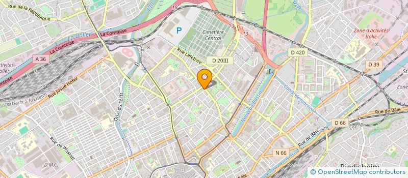 localisation de l'entreprise MADAME AGLAE LACROIX  MULHOUSE