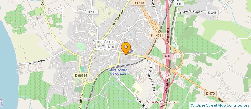 localisation de l'entreprise MADAME AGLAE PREAU à SAINT-ANDRE-DE-CUBZAC