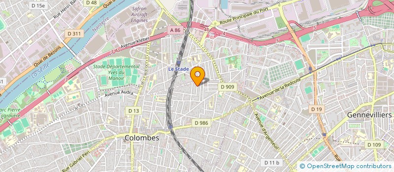 localisation de l'entreprise MADAME AGNES ABSOUS à COLOMBES