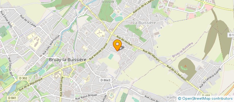 localisation de l'entreprise MADAME AGNES ADAM  BRUAY LA BUISSIERE