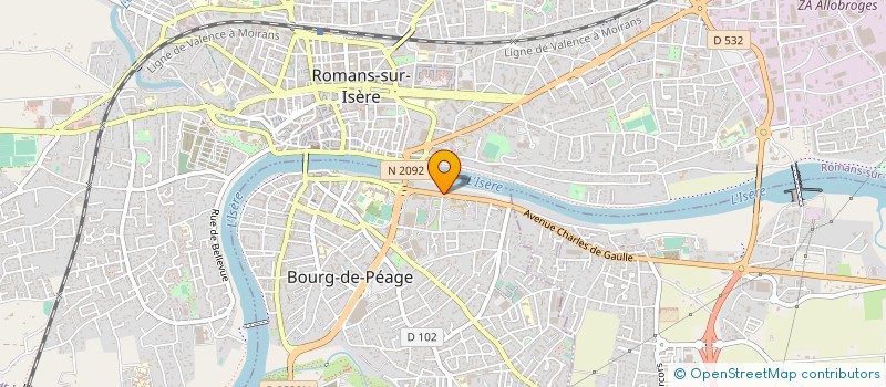 localisation de l'entreprise MADAME AGNES AILLAUD à BOURG-DE-PEAGE