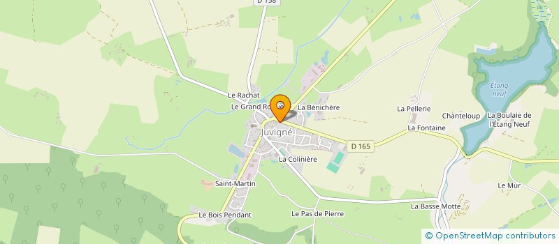 localisation de l'entreprise MADAME AGNES ALAIN  JUVIGNE