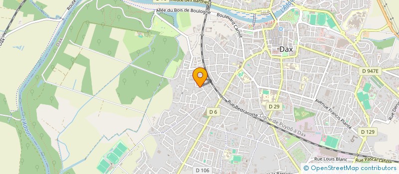 localisation de l'entreprise MADAME AGNES ALCORTA  DAX