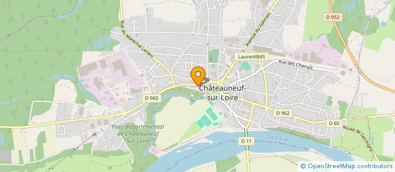 localisation de l'entreprise MADAME AGNES ALLARD  CHATEAUNEUF-SUR-LOIRE