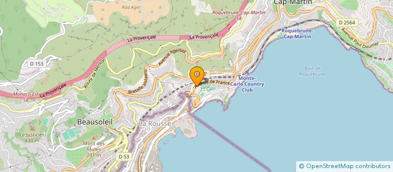localisation de l'entreprise MADAME AGNES AMADI à ROQUEBRUNE-CAP-MARTIN