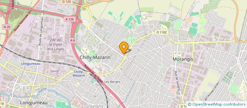 localisation de l'entreprise MADAME AGNES AMAR à CHILLY-MAZARIN