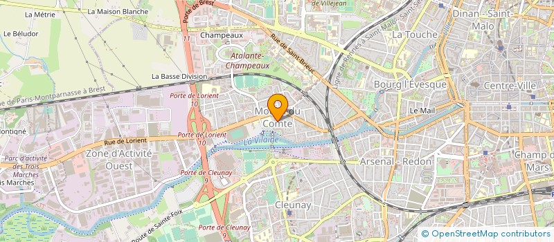 localisation de l'entreprise MADAME AGNES ANNE CAUDAN  RENNES