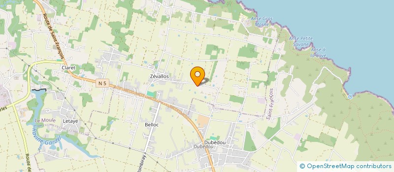 localisation de l'entreprise MADAME AGNES ANOUMANTOU  LE MOULE