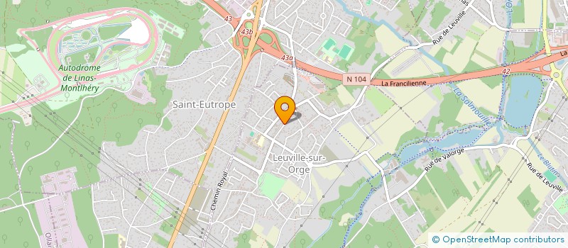 localisation de l'entreprise MADAME AGNES ARENOU  LEUVILLE-SUR-ORGE