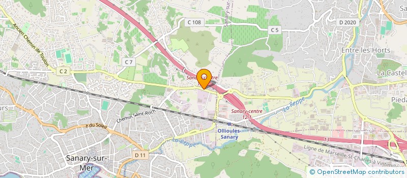 localisation de l'entreprise MADAME AGNES ARTAUD  SANARY-SUR-MER