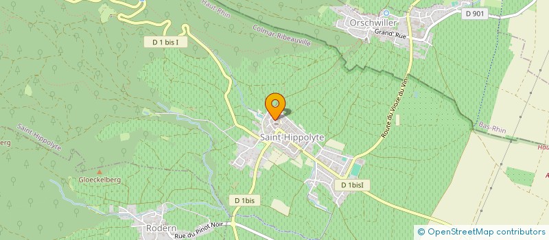 localisation de l'entreprise MADAME AGNES AUBERTIN  SAINT-HIPPOLYTE