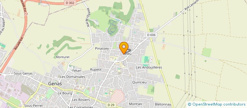 localisation de l'entreprise MADAME AGNES BADIN  GENAS