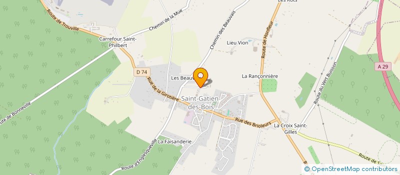 localisation de l'entreprise MADAME AGNES BARBAUT  SAINT-GATIEN-DES-BOIS