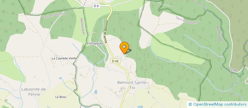 localisation de l'entreprise MADAME AGNES BARBOTEAU  BELMONT-SAINTE-FOI