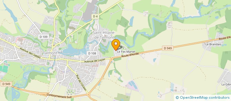 localisation de l'entreprise MADAME AGNES BARON  TALMONT-SAINT-HILAIRE