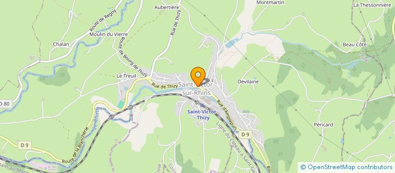 localisation de l'entreprise MADAME AGNES BARRAU  SAINT-VICTOR-SUR-RHINS