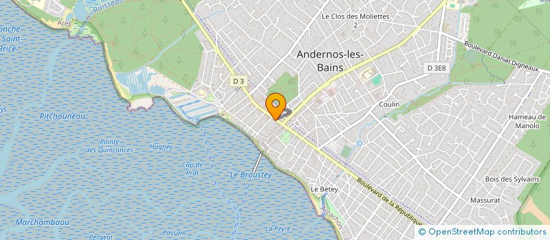 localisation de l'entreprise MADAME AGNES BARREAU à ANDERNOS-LES-BAINS