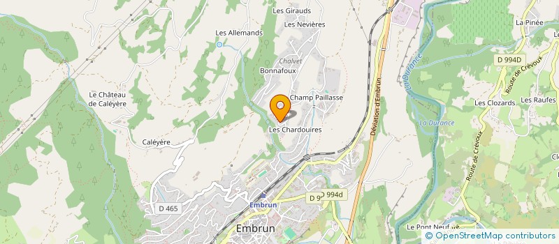 localisation de l'entreprise MADAME AGNES BATAILLE à EMBRUN