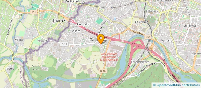 localisation de l'entreprise MADAME AGNES BAUDINO à GAILLARD