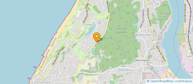 localisation de l'entreprise MADAME AGNES BAUDOUIN  ANGLET