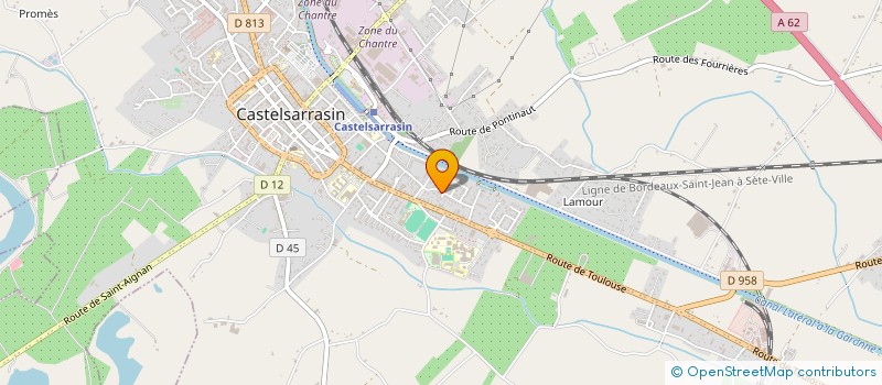 localisation de l'entreprise MADAME AGNES BEDU  CASTELSARRASIN