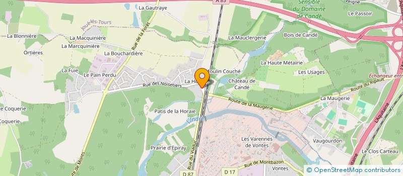 localisation de l'entreprise MADAME AGNES BEGUIN  MONTS