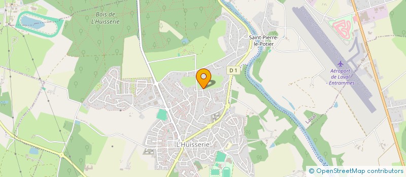 localisation de l'entreprise MADAME AGNES BELLANGER  L'HUISSERIE