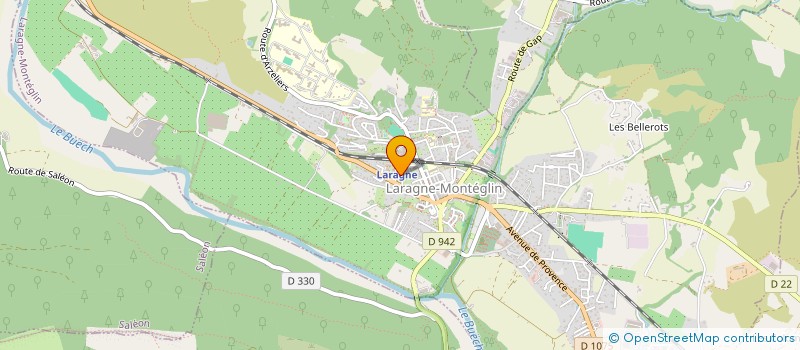 localisation de l'entreprise MADAME AGNES BELLUOMINI  LARAGNE-MONTEGLIN