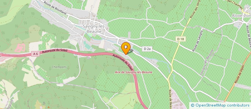 localisation de l'entreprise MADAME AGNES BELMONTE  SAVIGNY-LES-BEAUNE